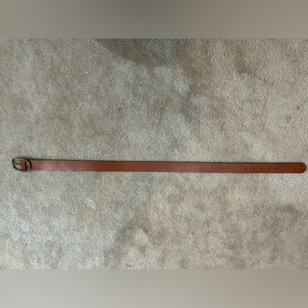 Anthropogie Mens Leather Oval Belt - Picture 3 of 10